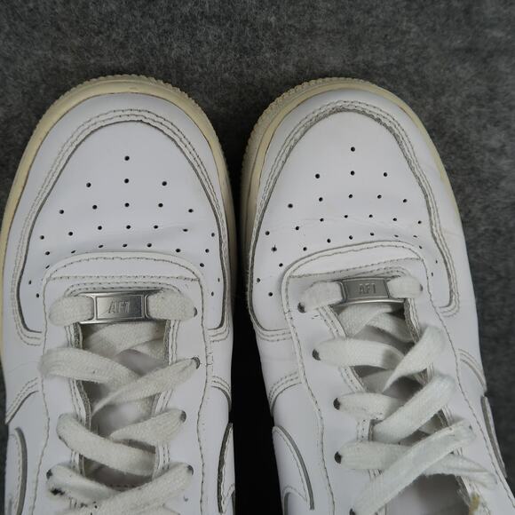 Nike Shoes Big Kids 7Y Air Force 1 Low Sneakers Casual White Lace Up Youth - Picture 9 of 15